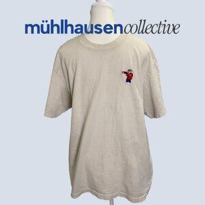 Vintage Embroidered Pizza Bear T-Shirt Size